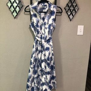 Blue and white pineapple dress 🍍
